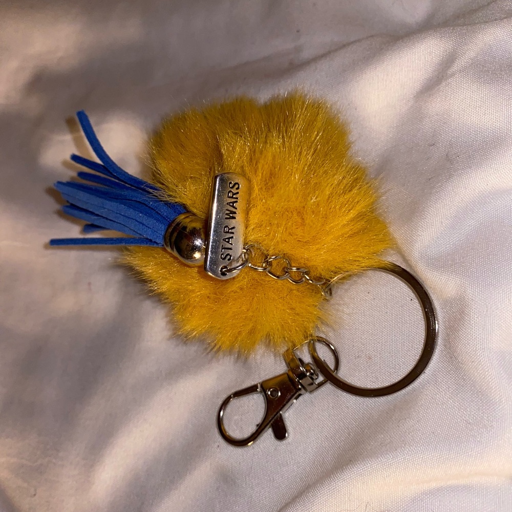 Handmade yellow starwars keychain